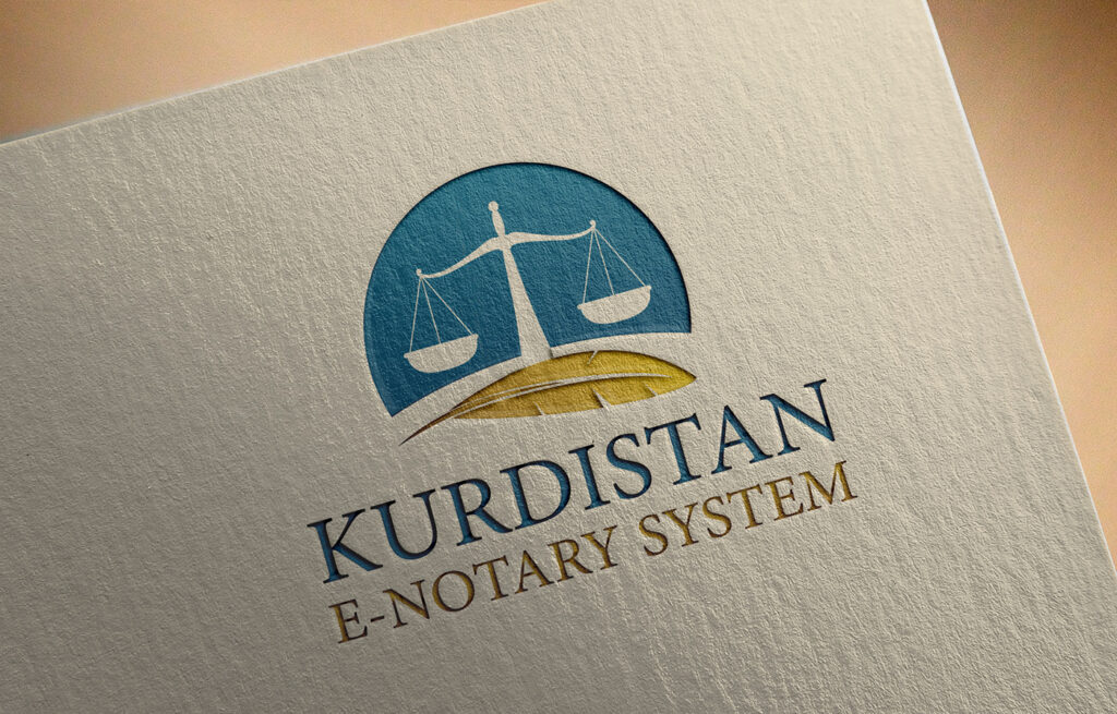 Kurdistan E Notary System Logo Virtu Branding
