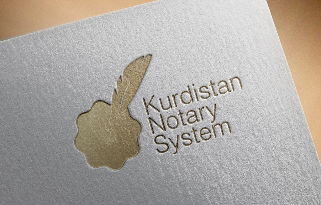 Kurdistan E Notary System Logo Virtu Branding